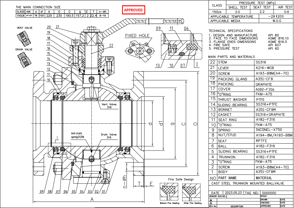 Trunnion Mounted Ball Valve