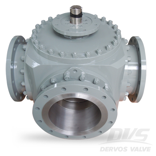 ASTM A105 Three Way Ball Valve, CL300, 8 Inch, RF