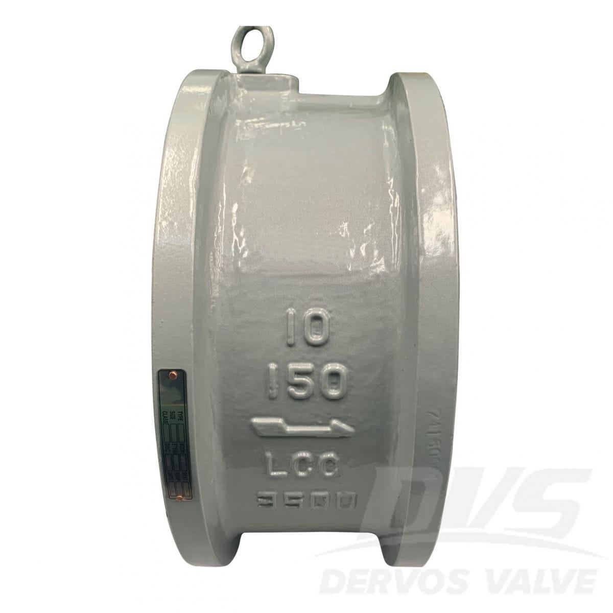 API 594 Dual Plate Wafer Check Valve, LCC, 10 Inch, 150 LB