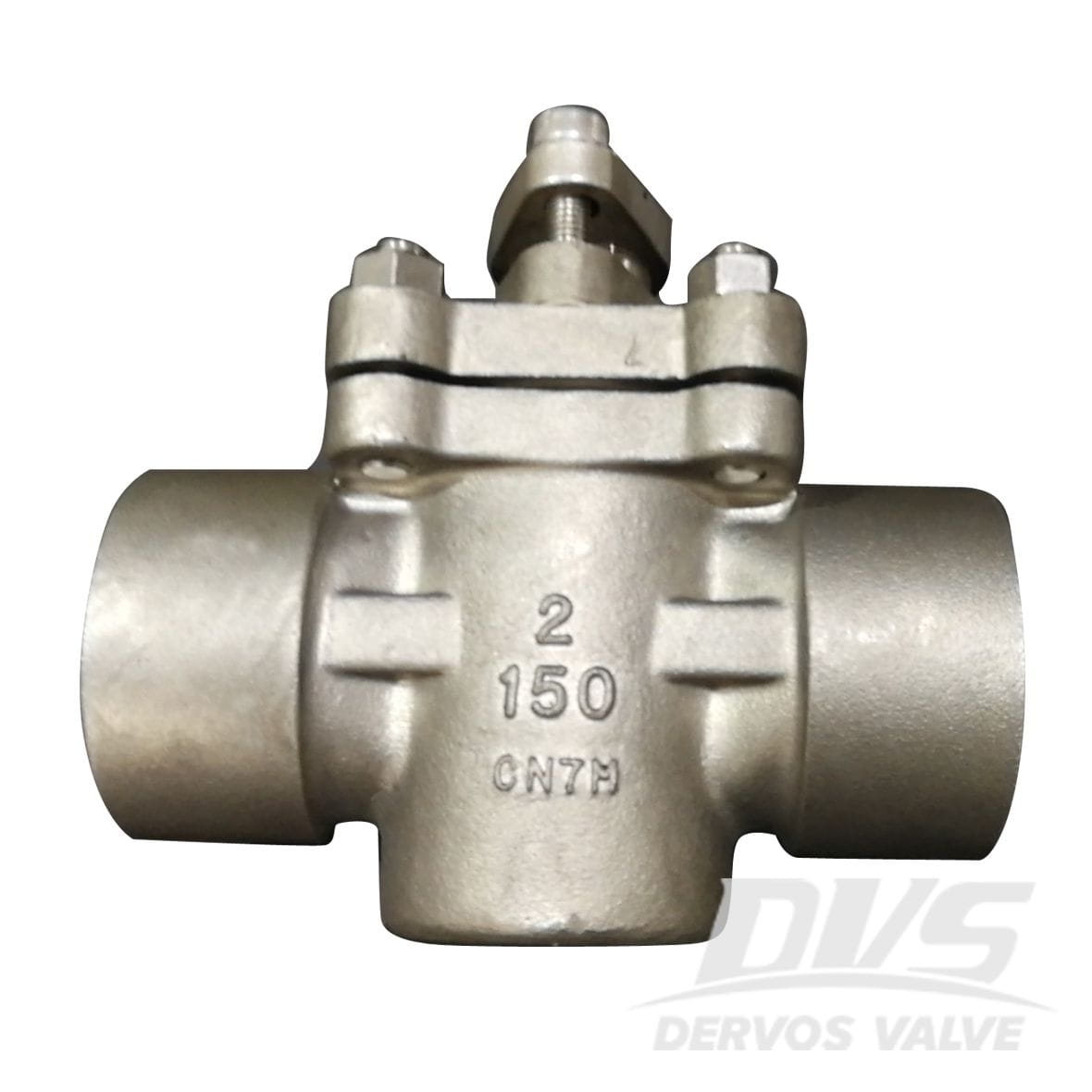 ASTM A351 CN7M Sleeved Plug Valve, 2 Inch, 150 LB, API 599