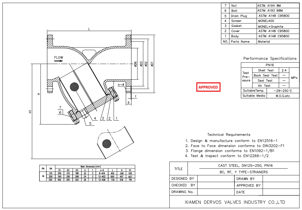 Y Type Strainer