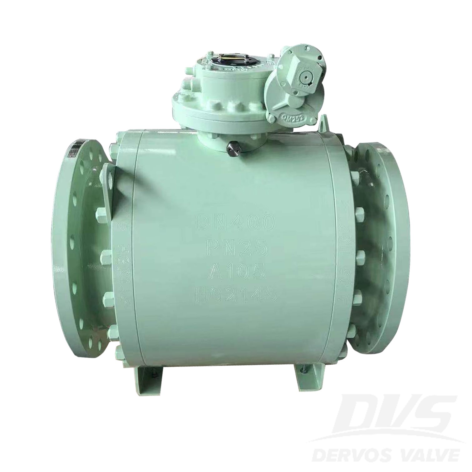 Body A105, DN400 PN25 Trunnion Mounted Ball Valve, API6D, Worm Gear