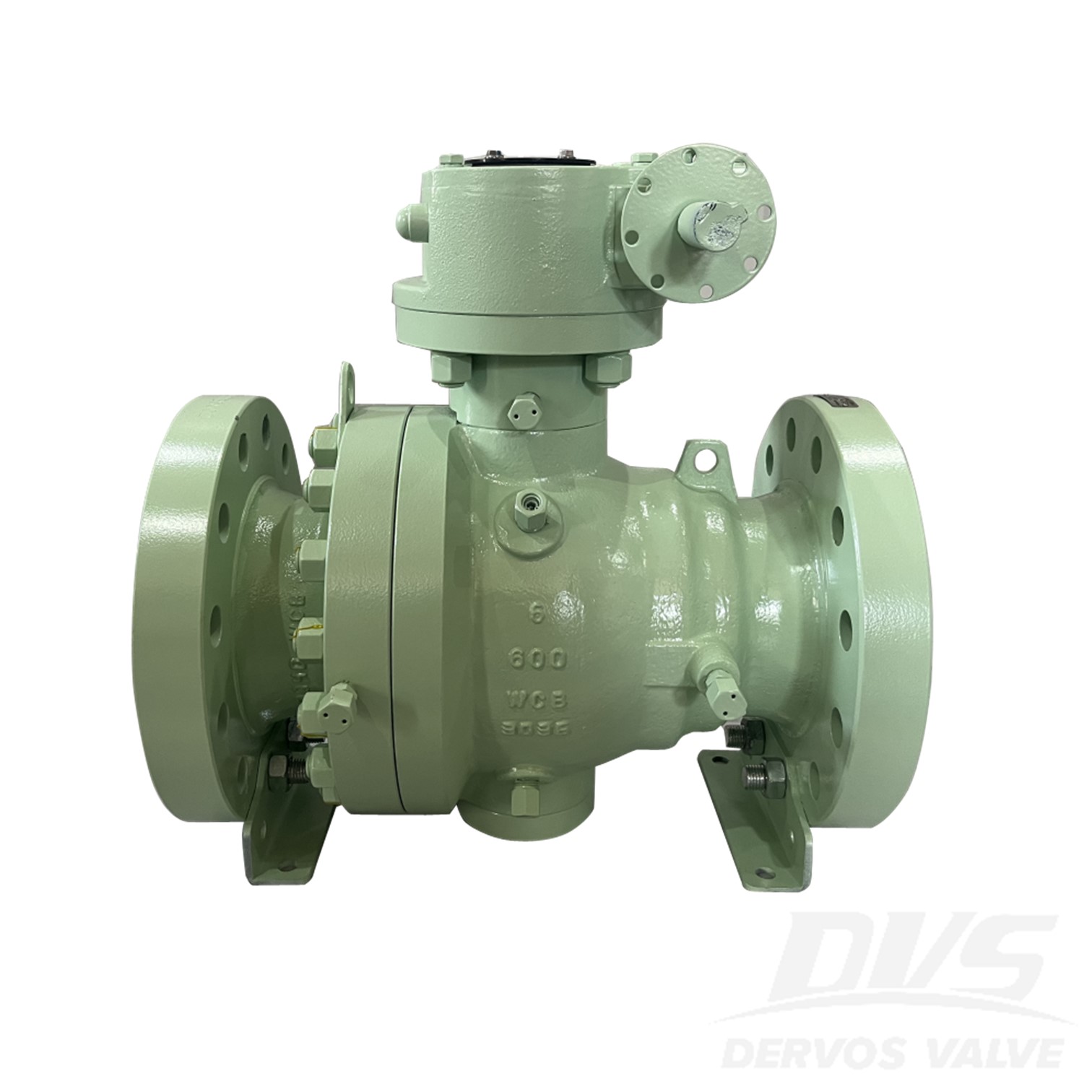 6" 600LB Trunnion Mounted Ball Valve, RF, Body WCB, Turbine, API6D