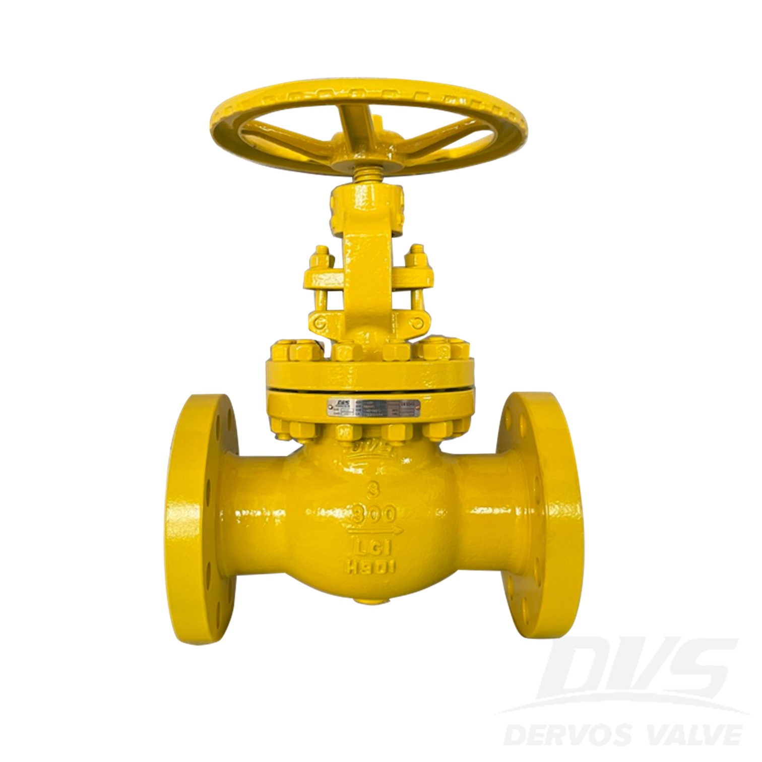 RF, 3" 300LB Cast Steel Globe Valve, Body LC1, BS1873, Handwheel