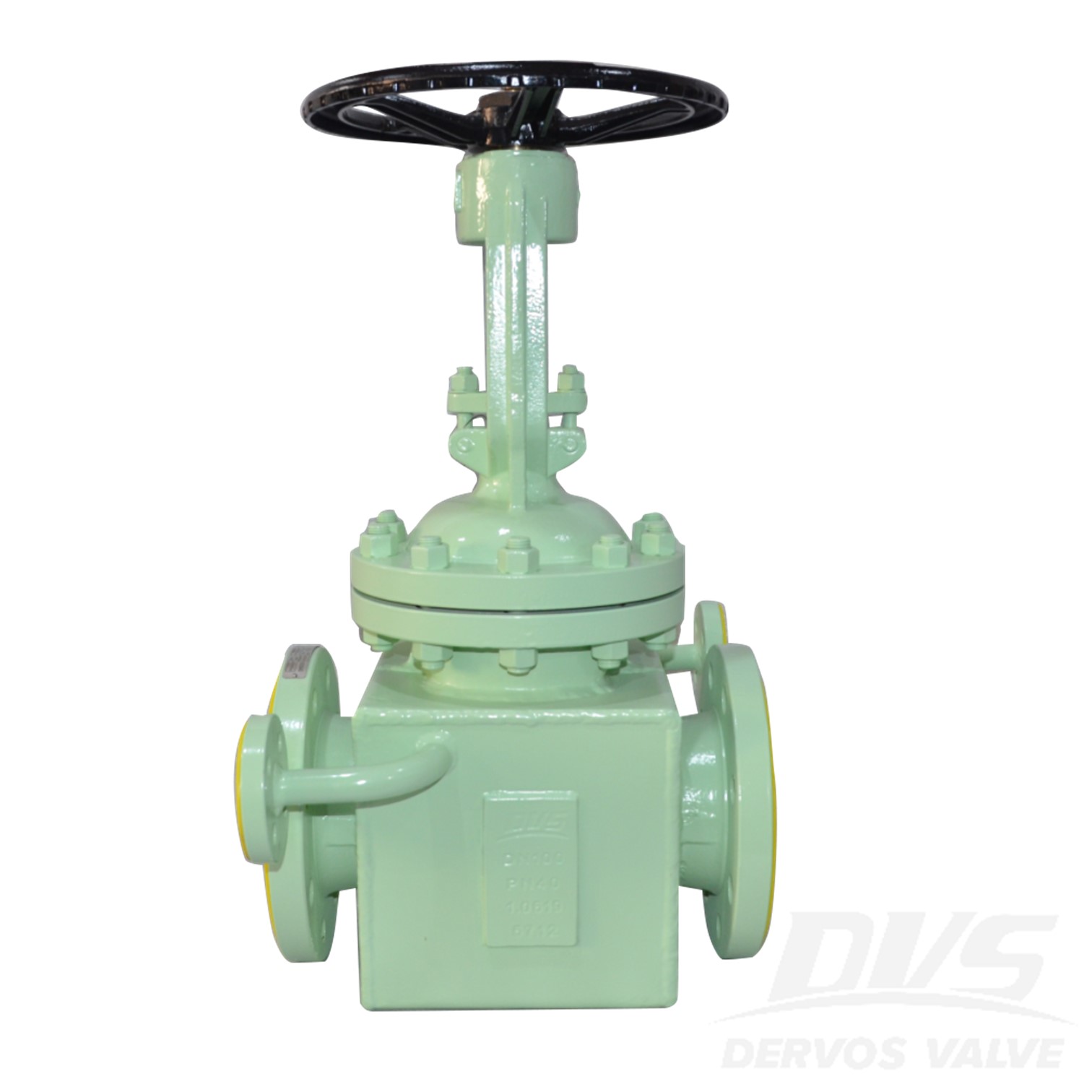 Body 1.0619, DN100 PN40 Cast Steel Gate Valve, Handwheel, EN1984
