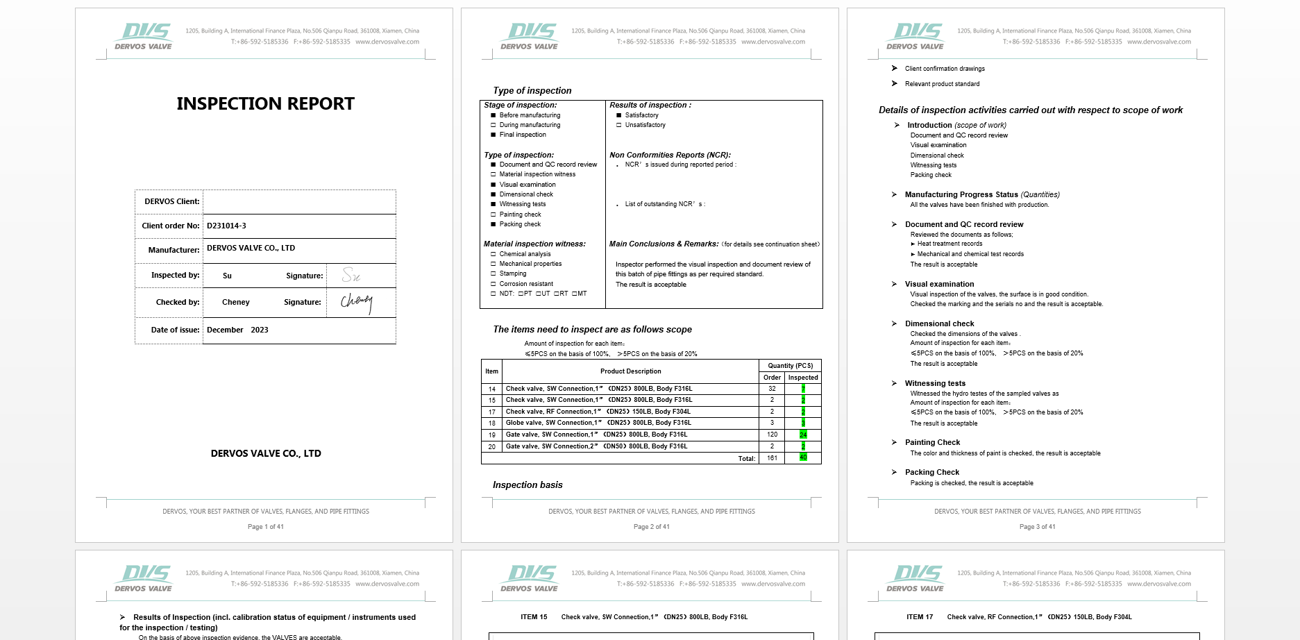 1" 150LB Swing Check Valve RF A182-F304L