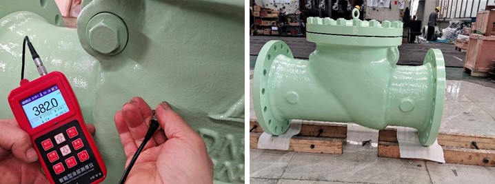 DN350 PN40 Cast Steel Swing Check Valve with Bypass BC RF