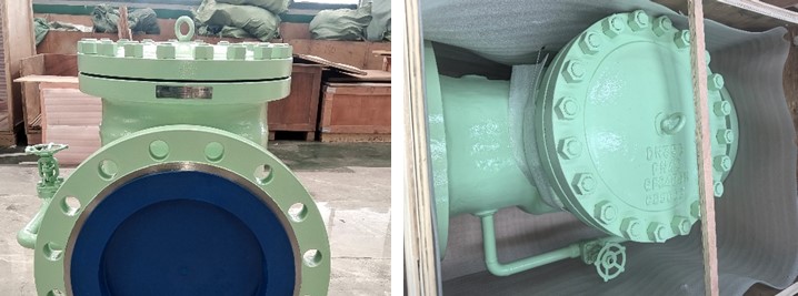 DN350 PN40 Cast Steel Swing Check Valve with Bypass BC RF