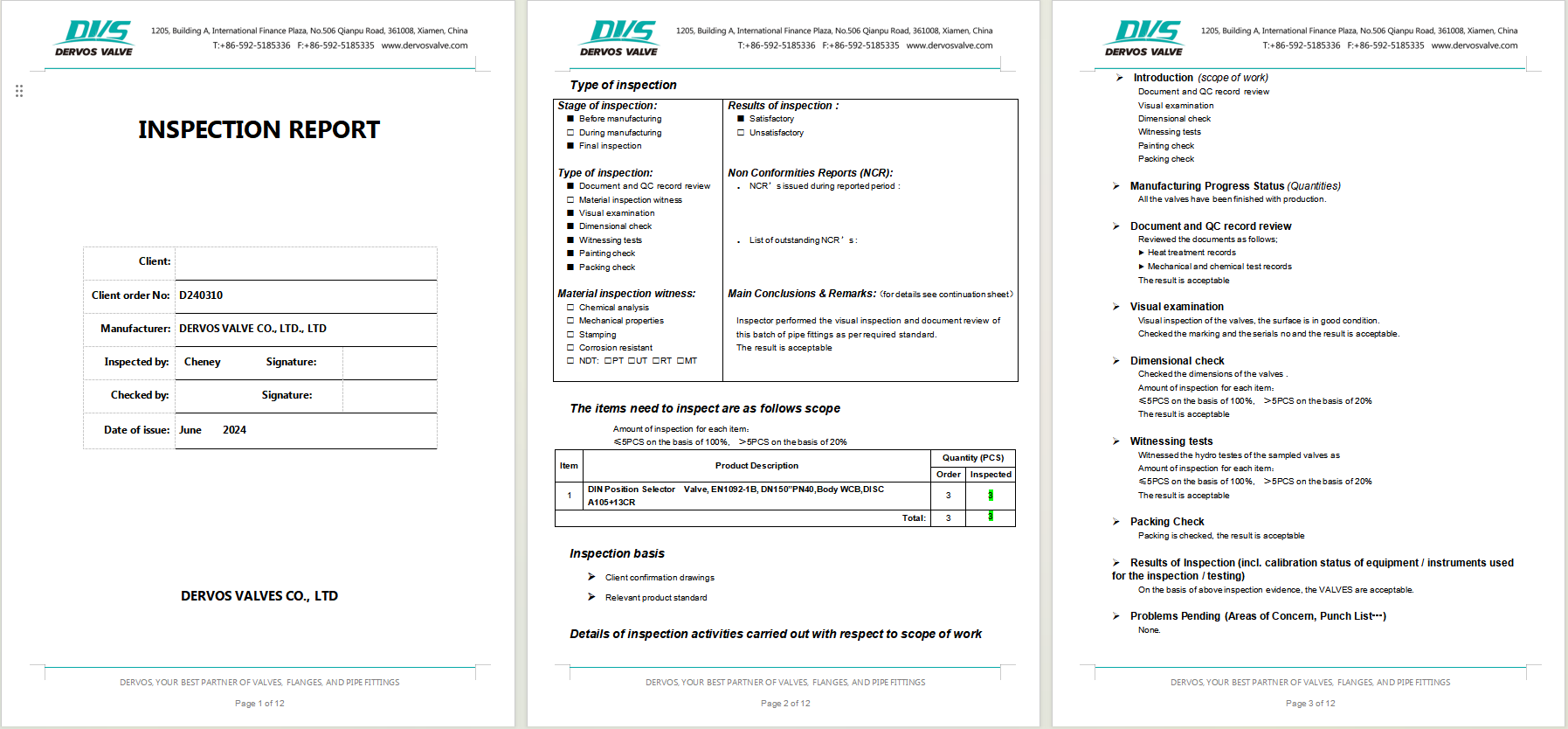 Position Selector Valve
