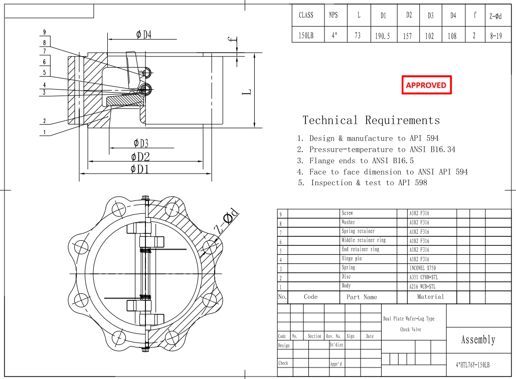 Dual Plate Check Valve