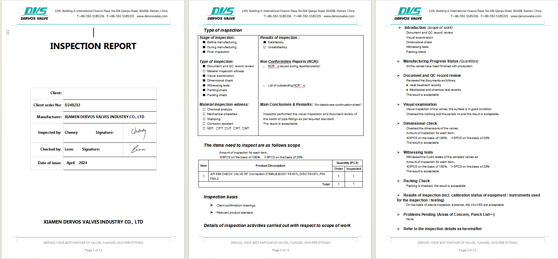 Wafer Type Check Valve