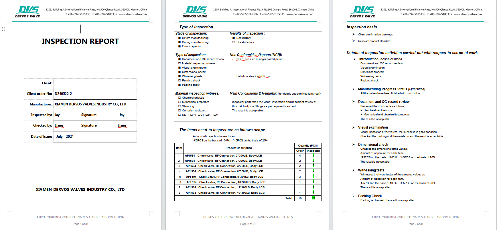Wafer Type Check Valve