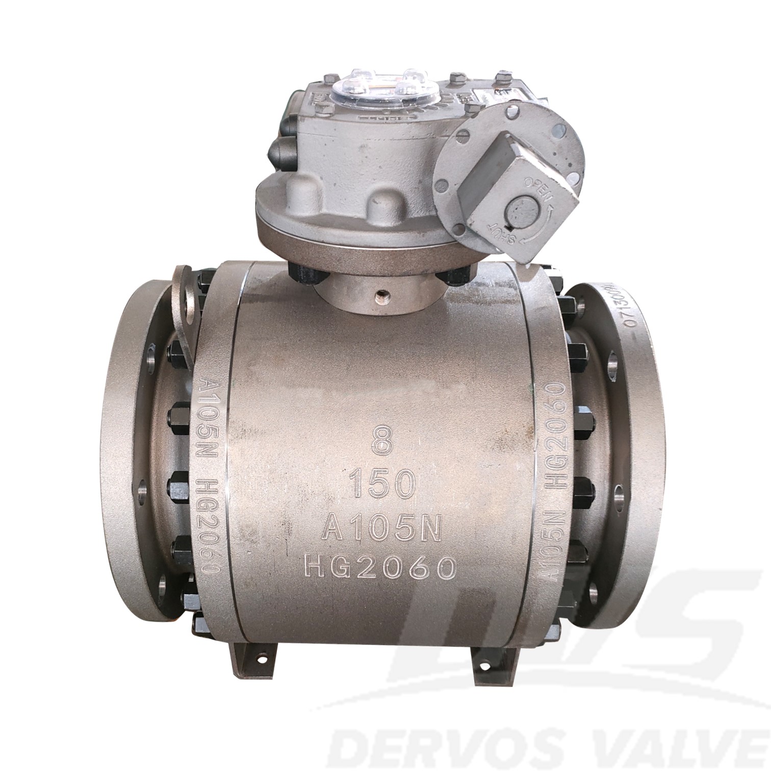 8" 150LB Three-Piece Forged Steel Trunnion Ball Valve RF A105