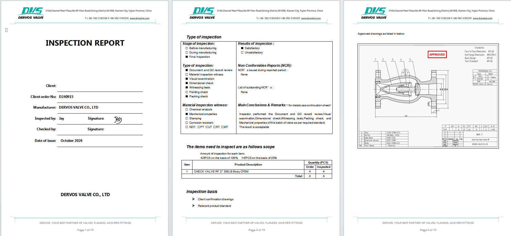 Axial Flow Check Valve