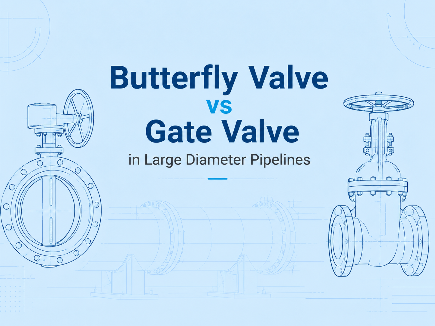 Butterfly Valve vs Gate Valve in Large Diameter Pipelines