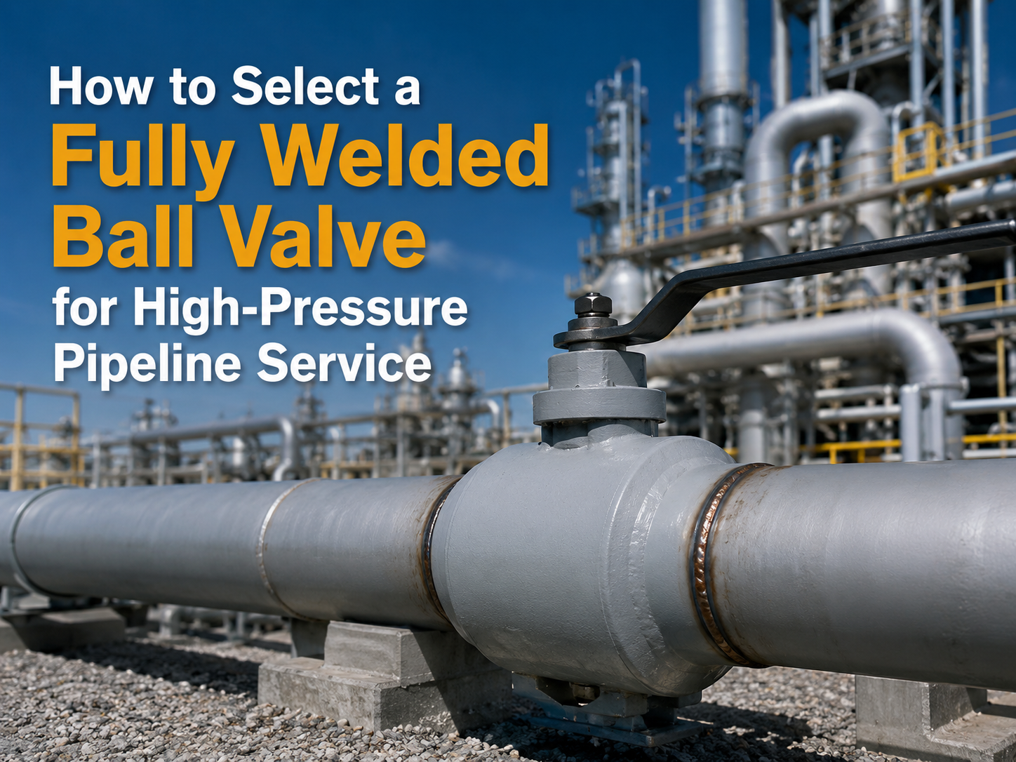 How to Select a Fully Welded Ball Valve for High-Pressure Pipeline Service
