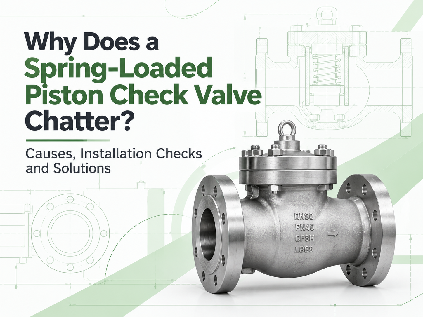 Why Does a Spring-Loaded Piston Check Valve Chatter? Causes, Installation Checks and Solutions